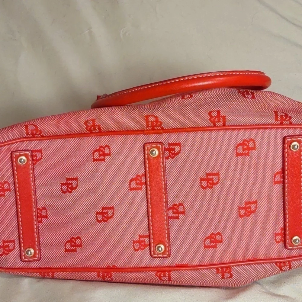 Dooney & Bourke Red Domed Zip Zip Satchel